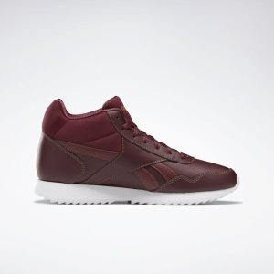 Adidasy Damskie Reebok Royal Glide Mid Bordowe/Białe PL 78OKXSA